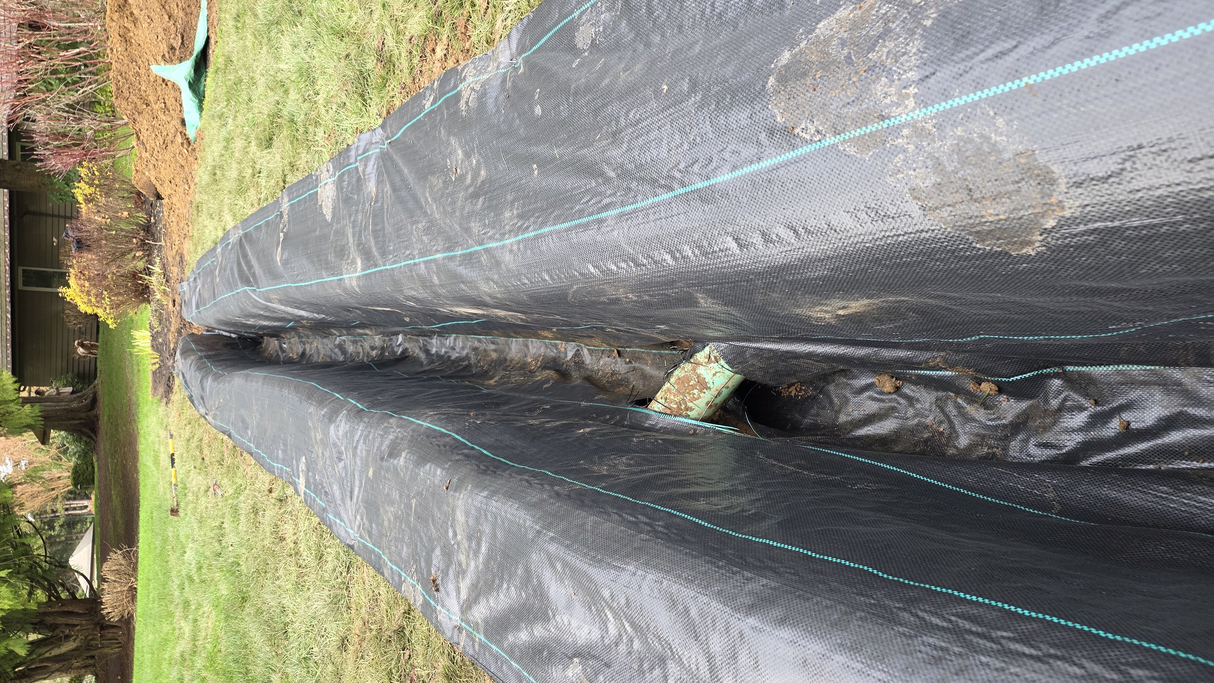 French Drainage Installation